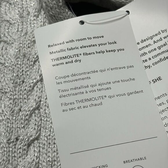 NWT Athleta Hawthorn Textured Crew Sweater - Size XXS - Picture 6 of 12